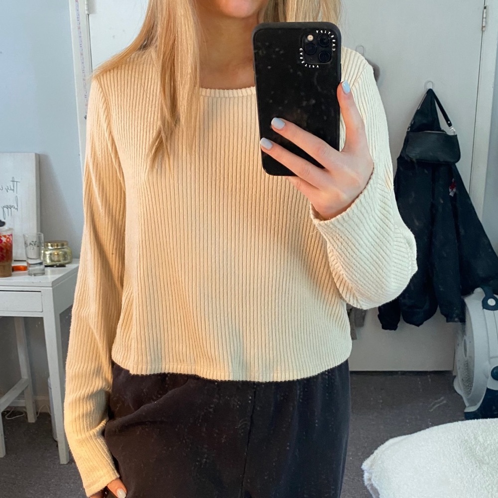 Soft American Eagle Cropped Longsleeve